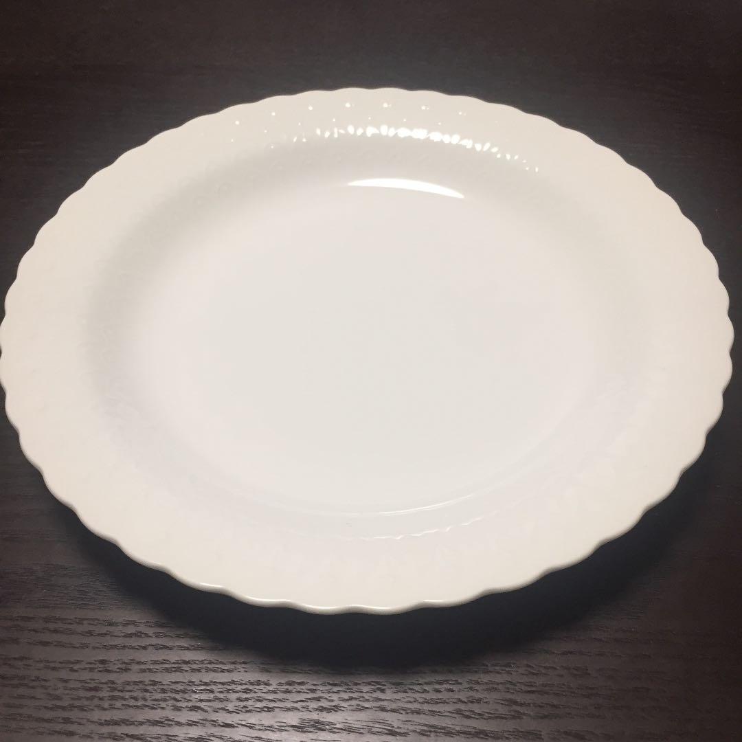 【美品】ナルミ シルキーホワイト パスタプレート　ボウル　セット