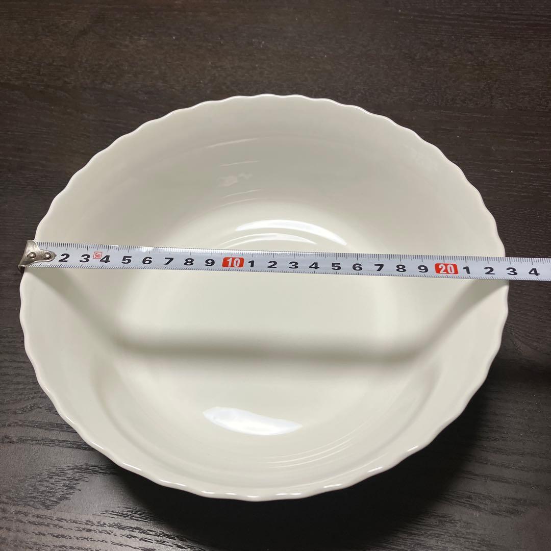 【美品】ナルミ シルキーホワイト パスタプレート　ボウル　セット