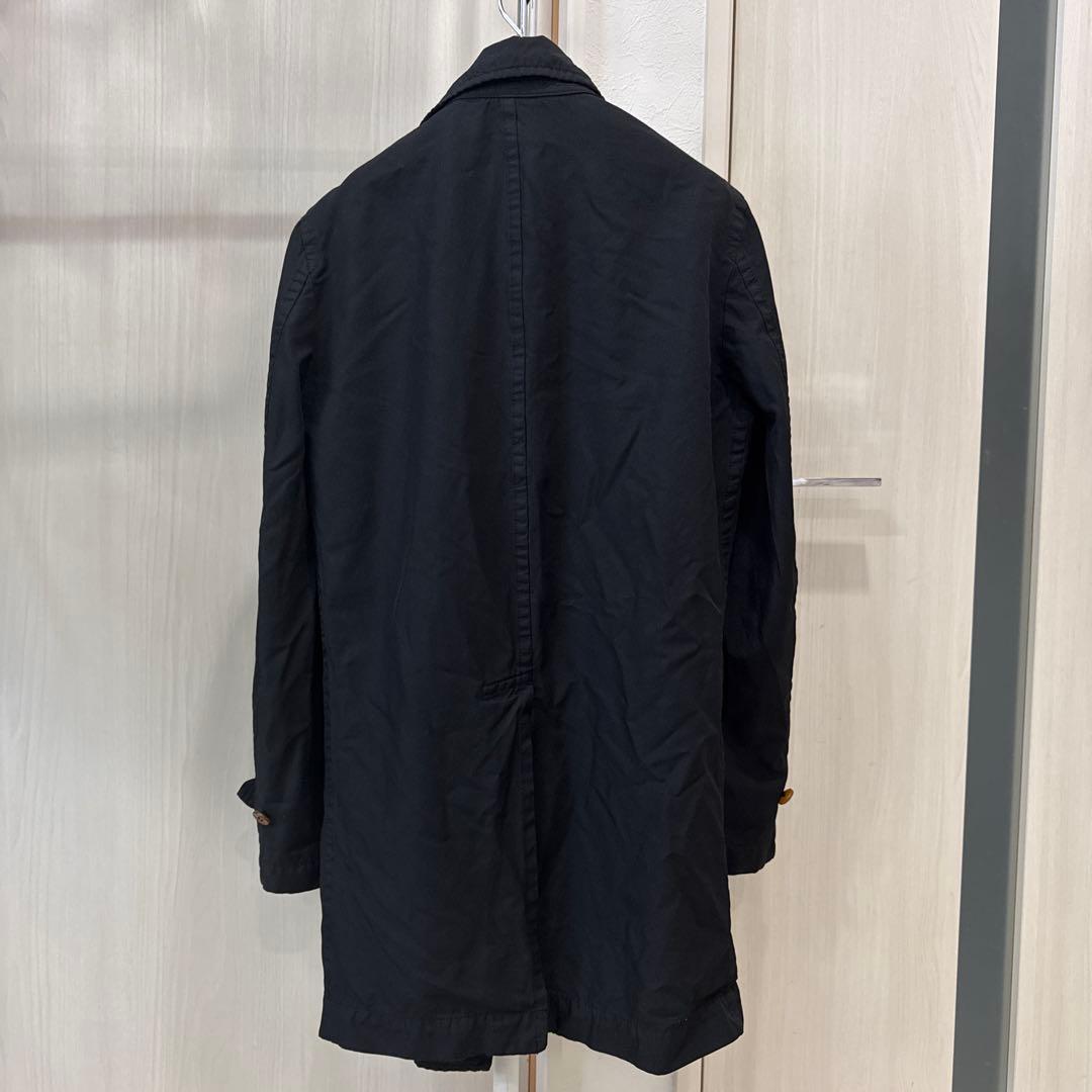 COMME des GARCONS ブラック ステンカラーコート