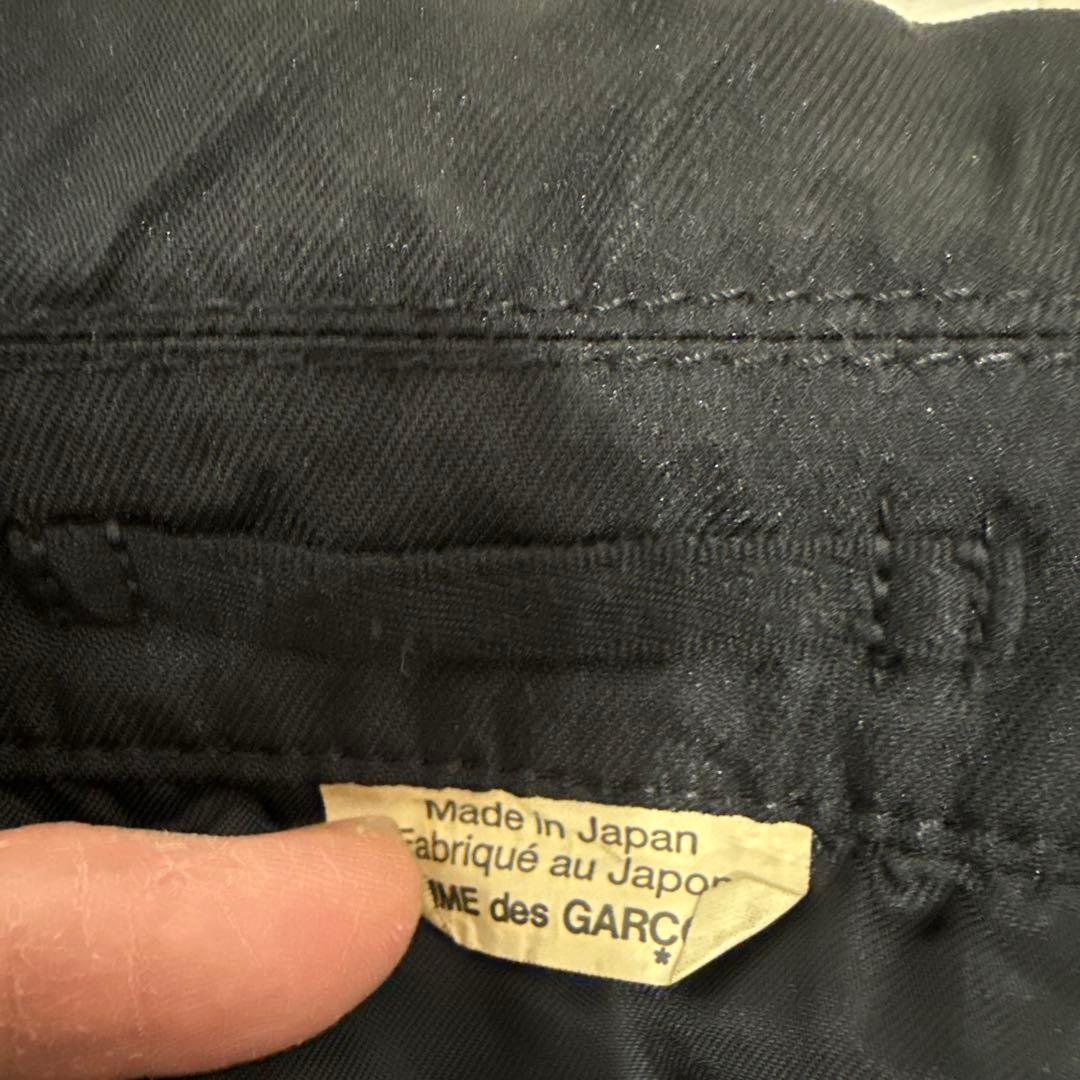 COMME des GARCONS ブラック ステンカラーコート