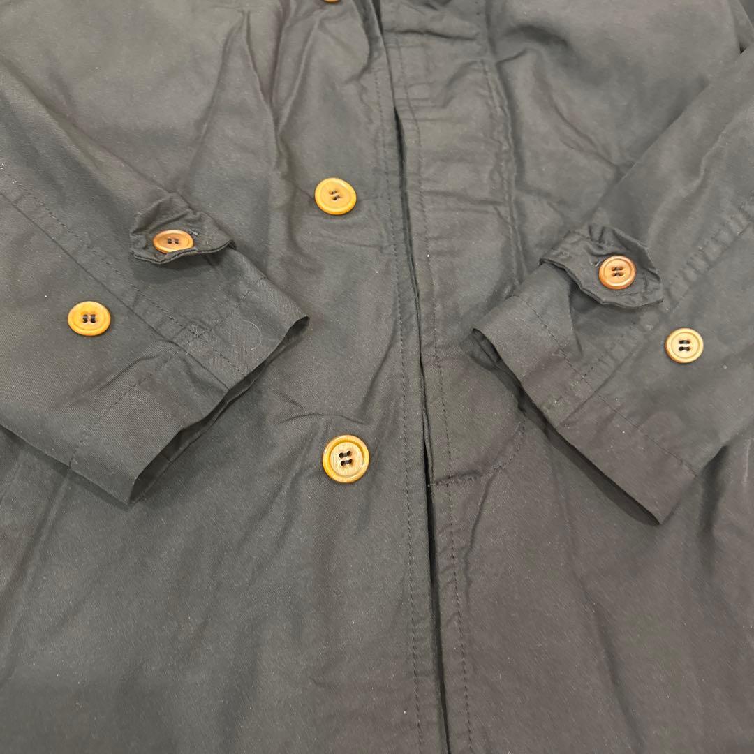 COMME des GARCONS ブラック ステンカラーコート