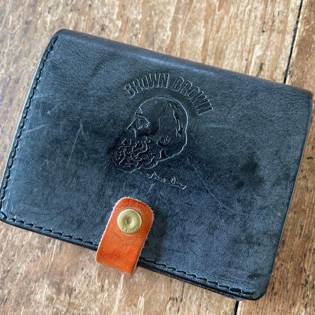 GO OUT別注 BROWN BROWN 二つ折り財布