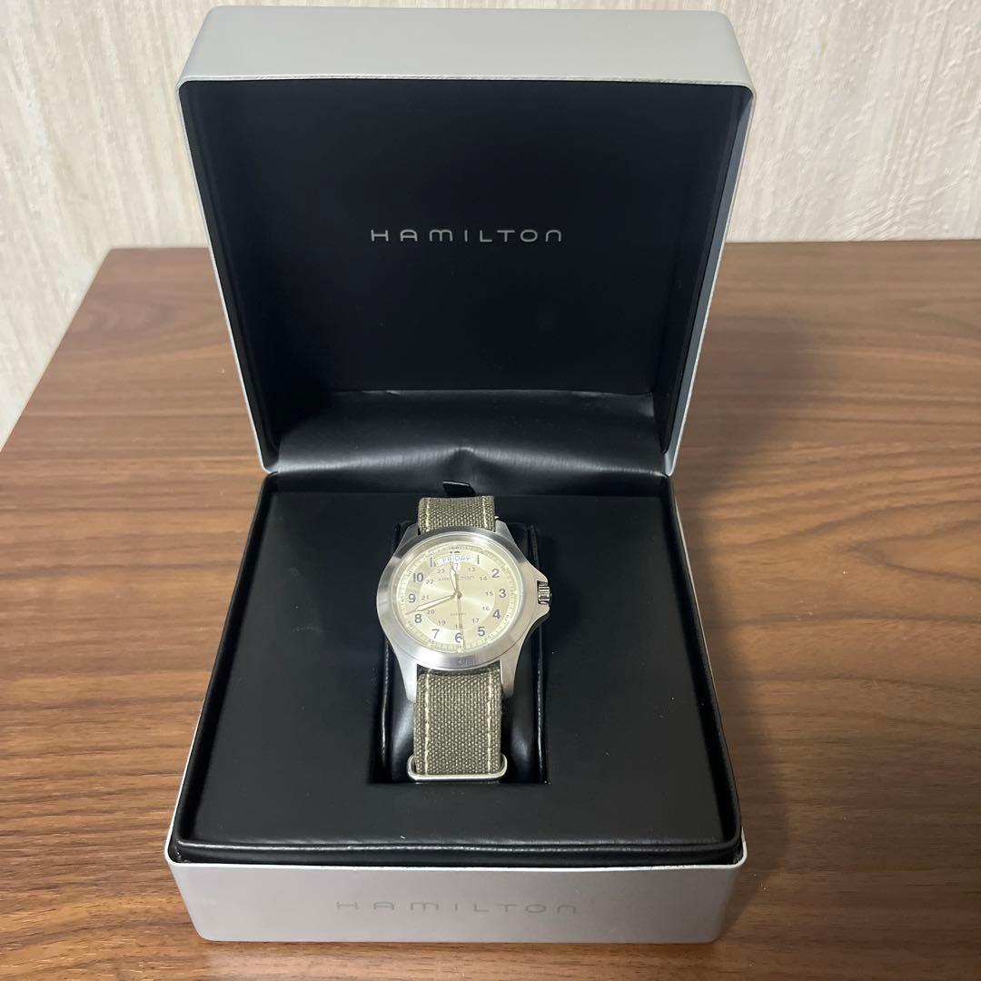 【美品】HAMILTON 時計用ボックス 取扱説明書付き