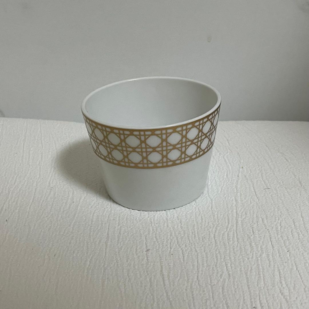 Dior カナージュ モンテーニュ ミニカップ ゴールド ホワイト 器 食器