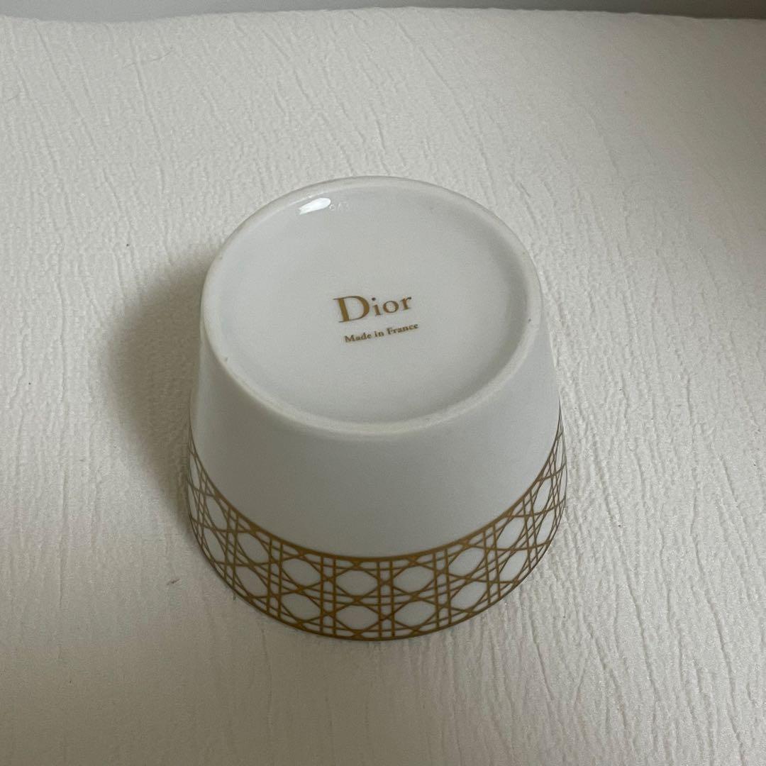 Dior カナージュ モンテーニュ ミニカップ ゴールド ホワイト 器 食器
