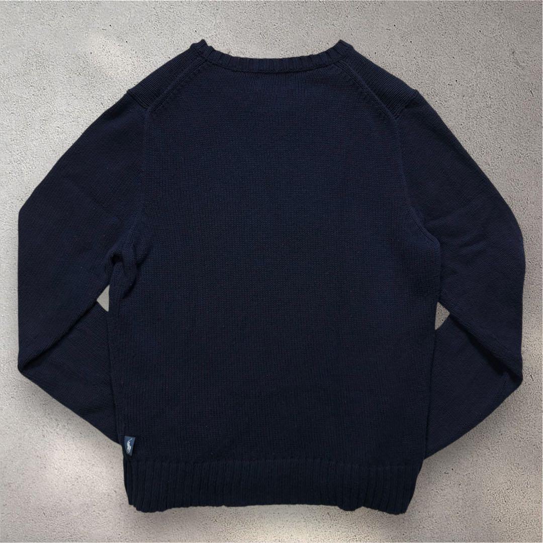 【USA製】ポロラルフローレン　星条旗　コットン　ニット　セーター