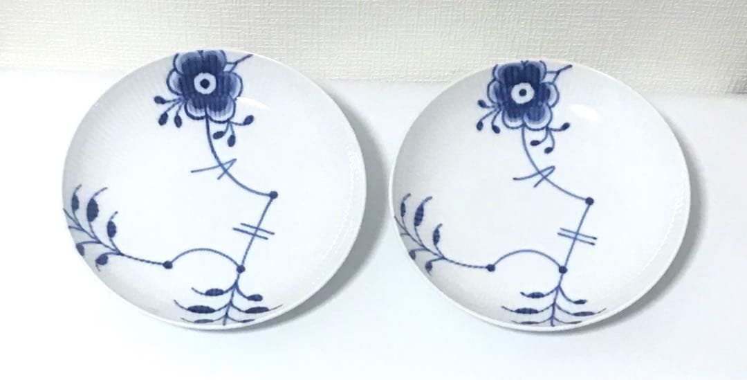 ロイヤルコペンハーゲン　ブルーフルーテッド　プレート２枚セット