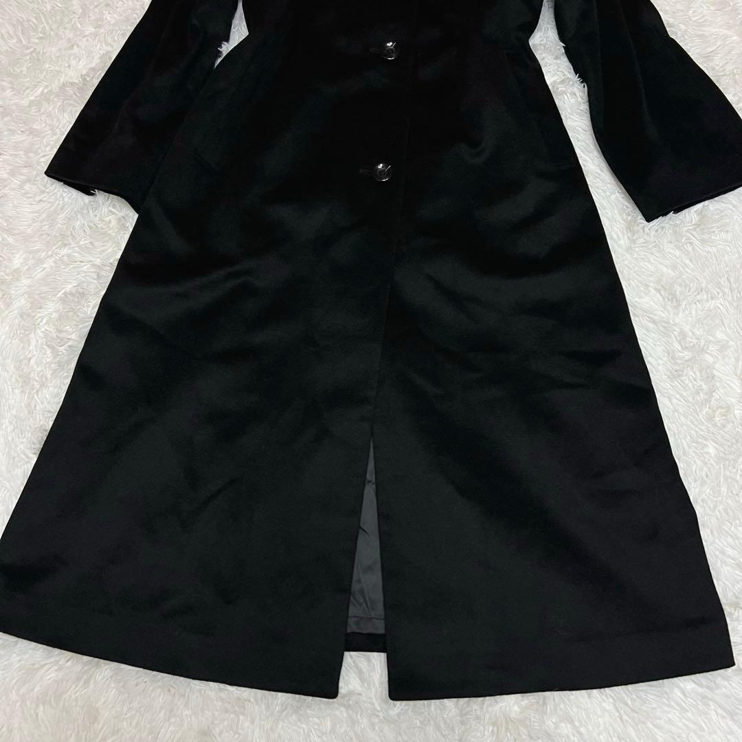 美品　mia carna カシミヤ100% ロングコート　黒　ミアカーナ
