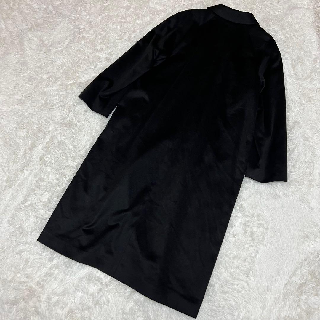 美品　mia carna カシミヤ100% ロングコート　黒　ミアカーナ