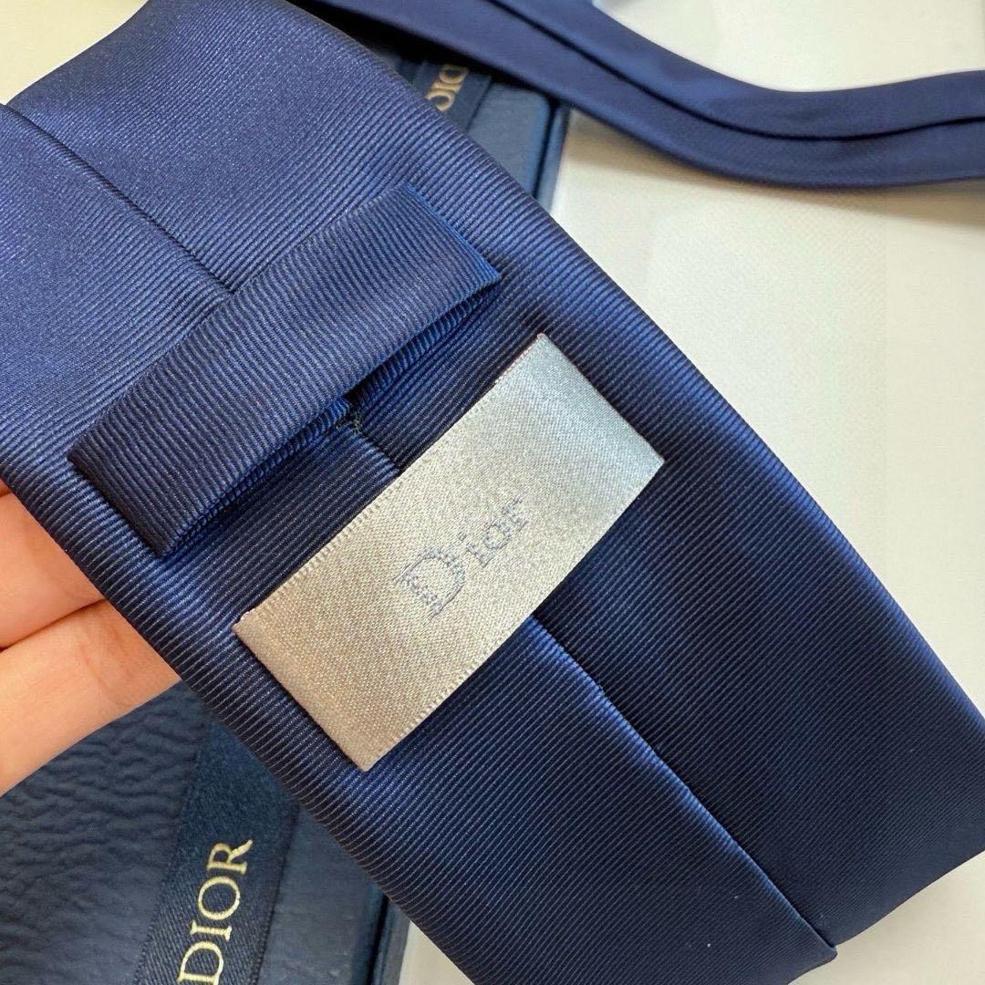 Dior ネイビー シルク ネクタイ