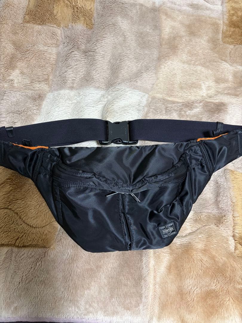 美品 PORTER ボディバッグ ウエストバッグ ブラック タンカー