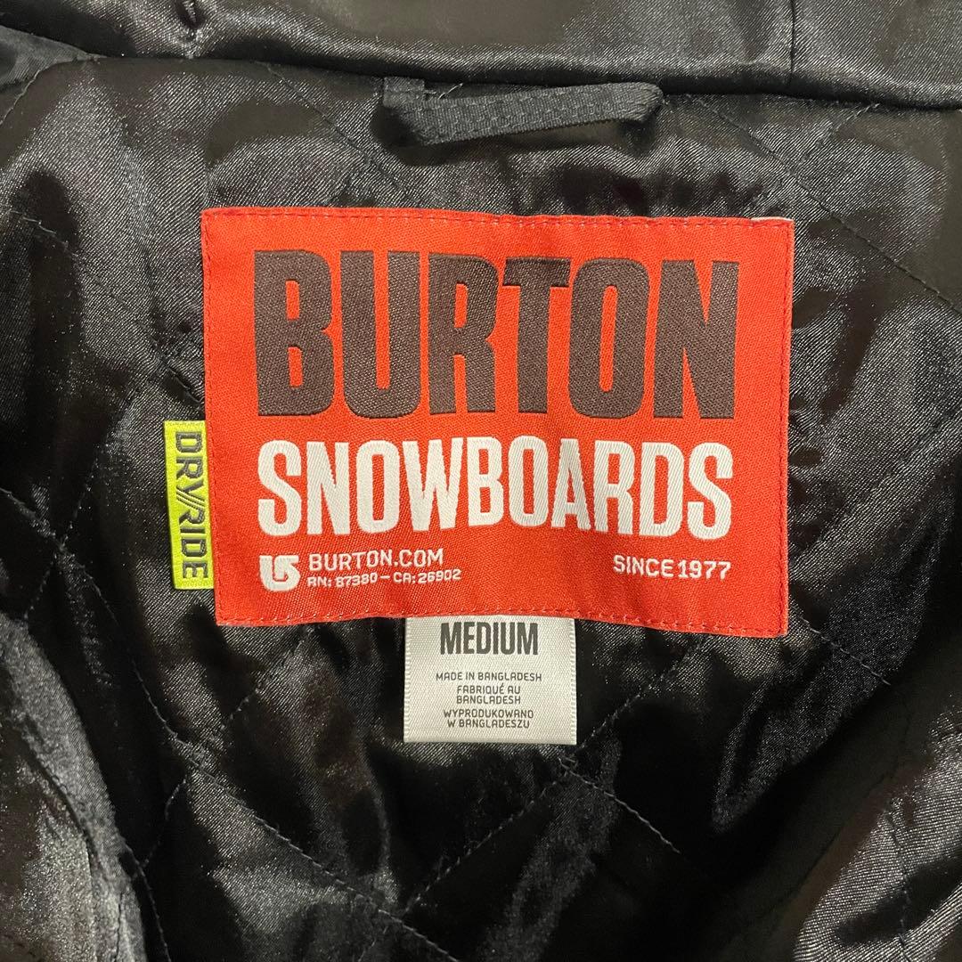 Burtonバートンスキーウェアスノーボードジャケット黒ブラックコーデュロイ