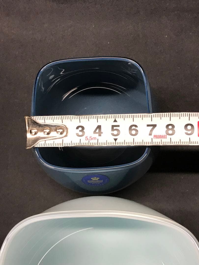 値下！【レア】ロイヤルコペンハーゲン　QUADRO ボウル3P スカイブルー