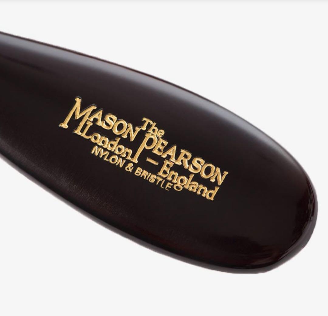 Mason Pearson ヘアブラシ/ジュニアブラシ/ブラック・レッド