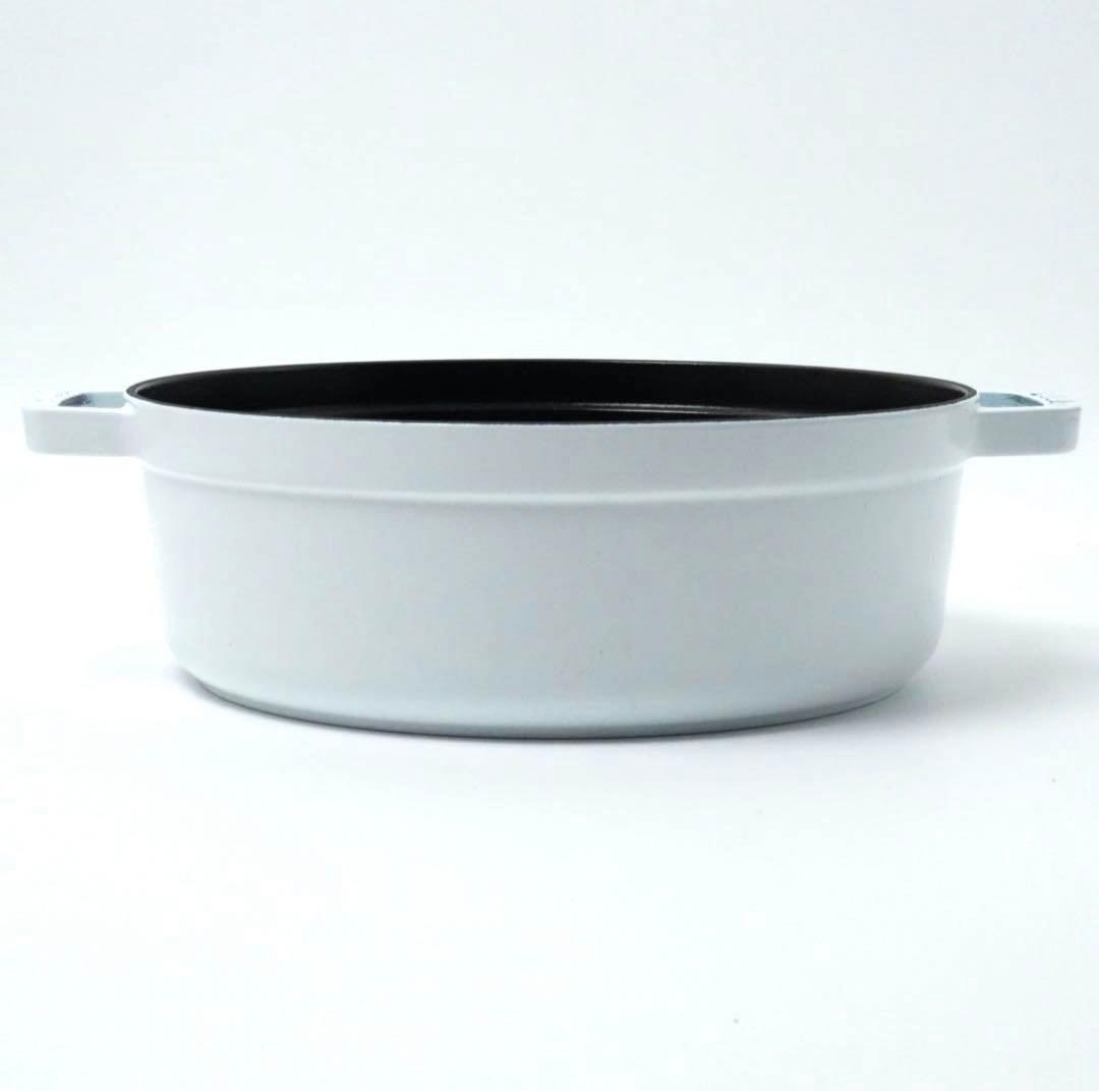 ストウブ staub ピコココット ラウンド シャロー　26cm ホワイト