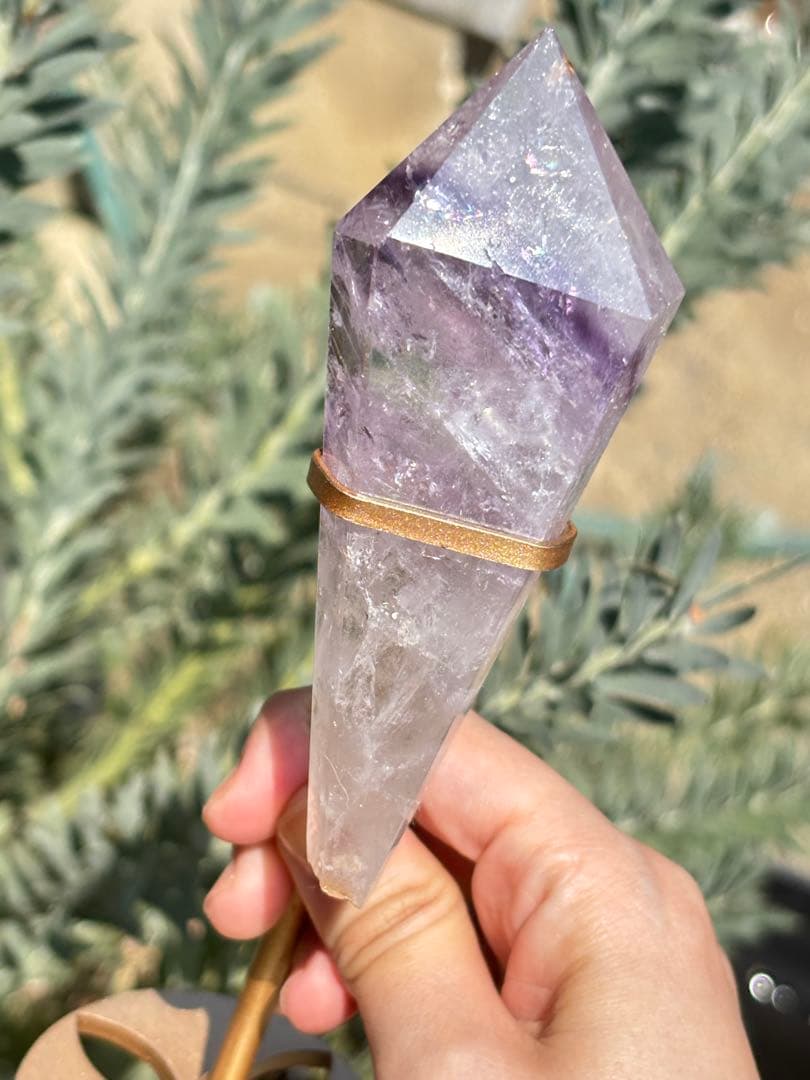 ブラジル　ミナスジェライス州　アメジスト　専用スタンド付き