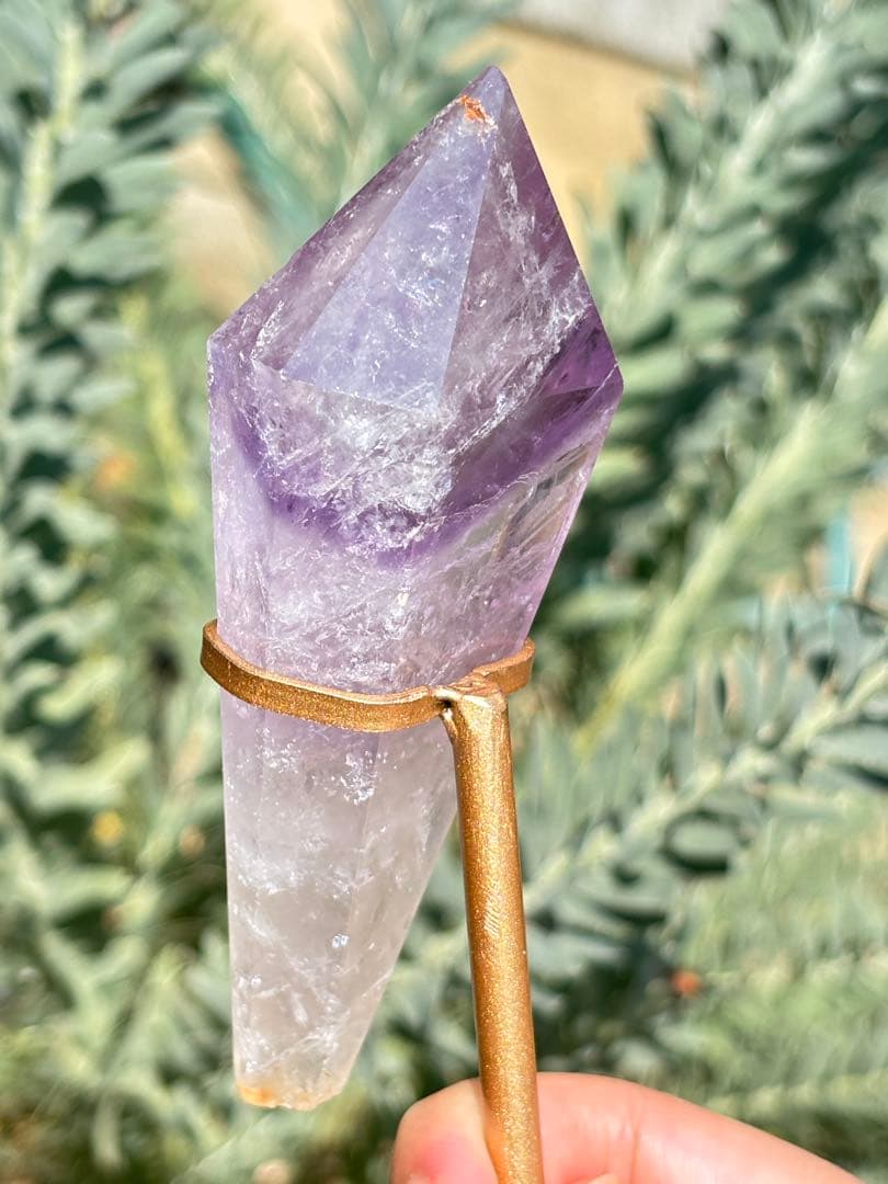 ブラジル　ミナスジェライス州　アメジスト　専用スタンド付き