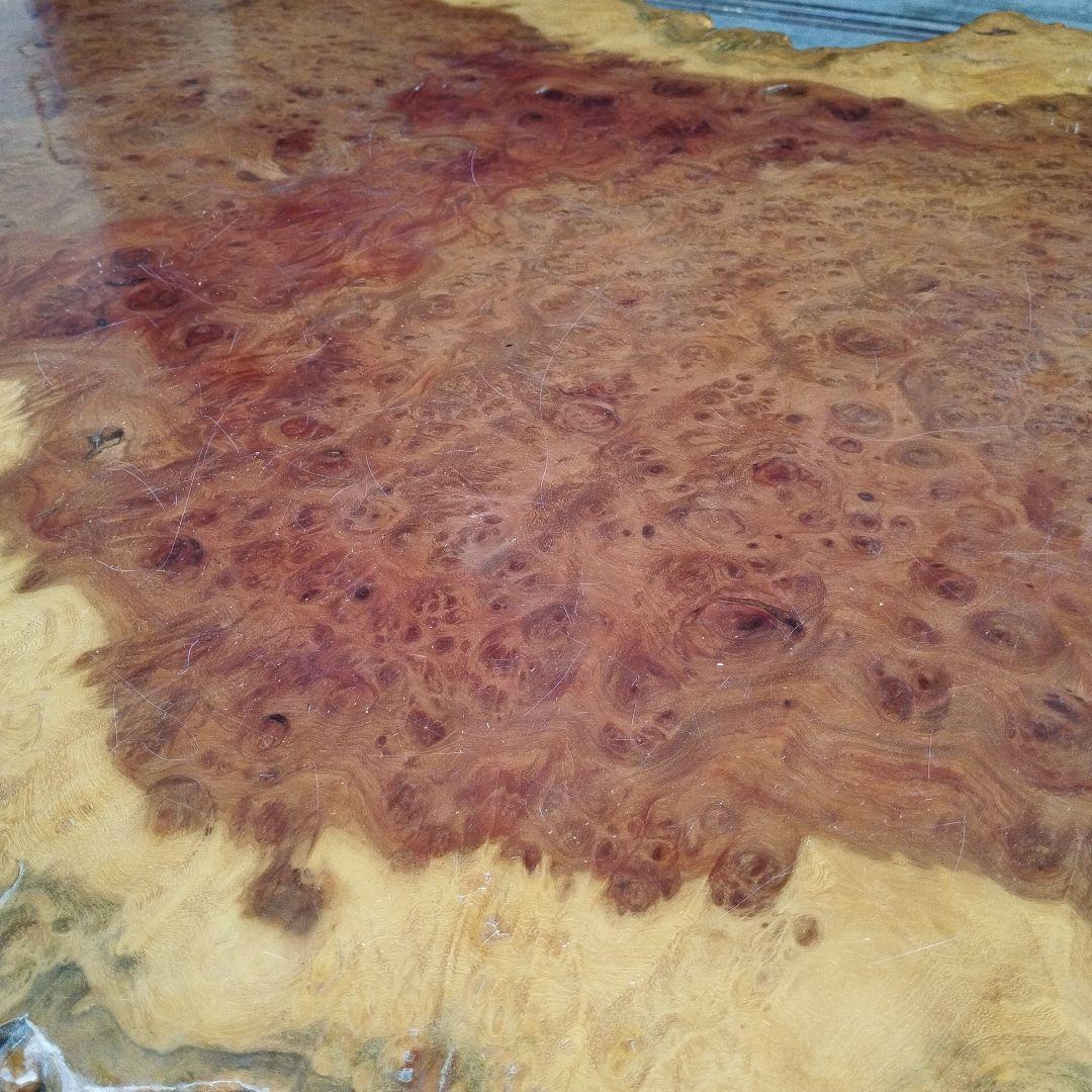 厚み4cm 花梨　瘤杢　座卓　一枚板　天然木　ローテーブル