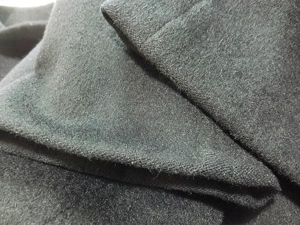 ドラゴンパパ　イネド　ベルテッド　カシミヤ１００％　コート　ブラック　９