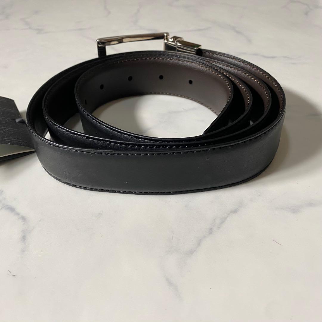 【未使用に近い】エルメネジドゼニア　ベルト　現行　タグ付き　イタリア製　レザー