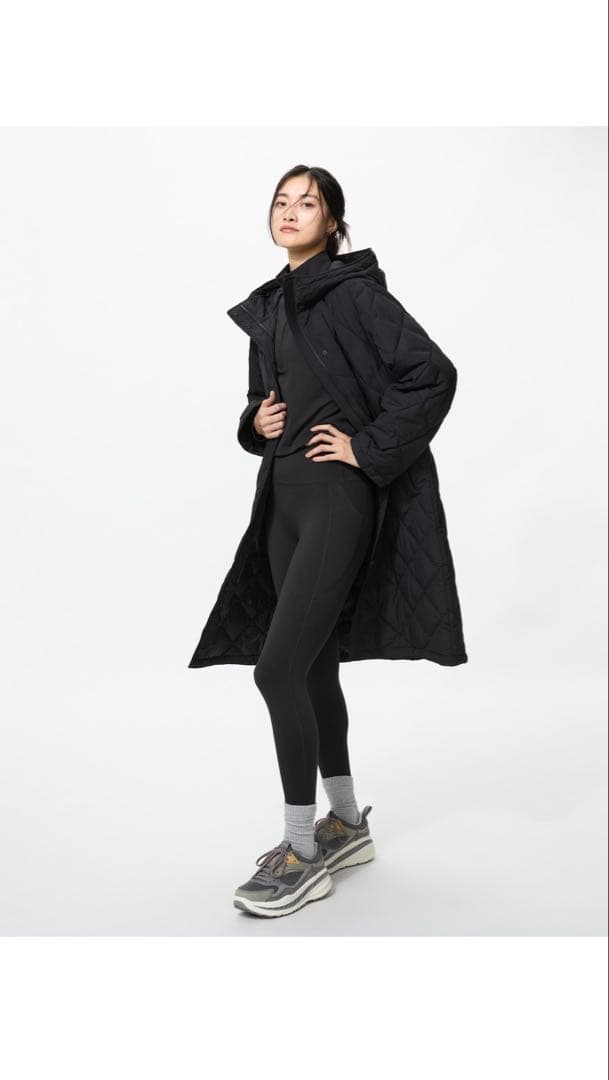 UNIQLO パフテックロングコートリラックスフィット　黒　Mサイズ