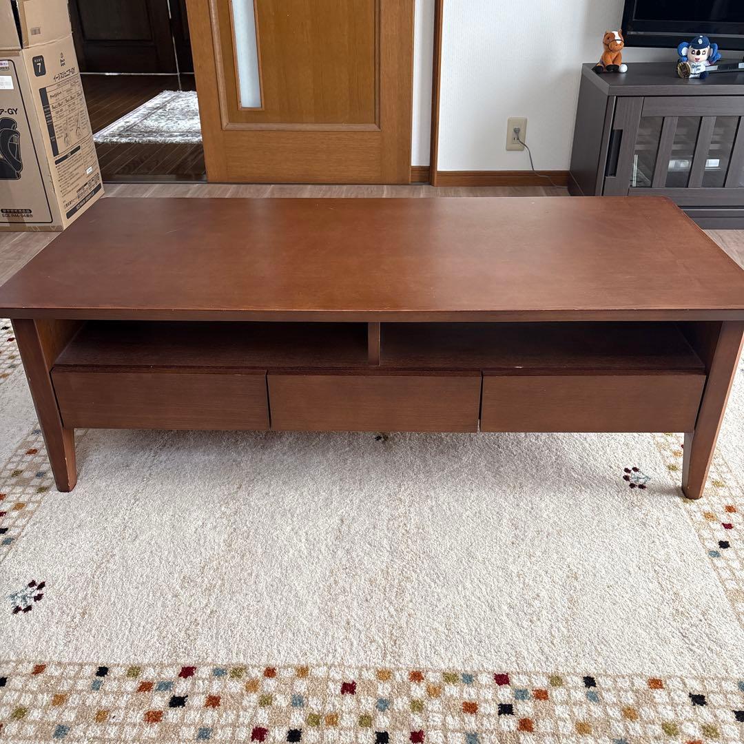 ニトリ　センターテーブル ロレインミドルブラウン