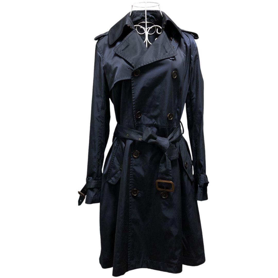 美品✨ラルフローレン ベルト付 トレンチコート ロングコート 11号 ネイビー