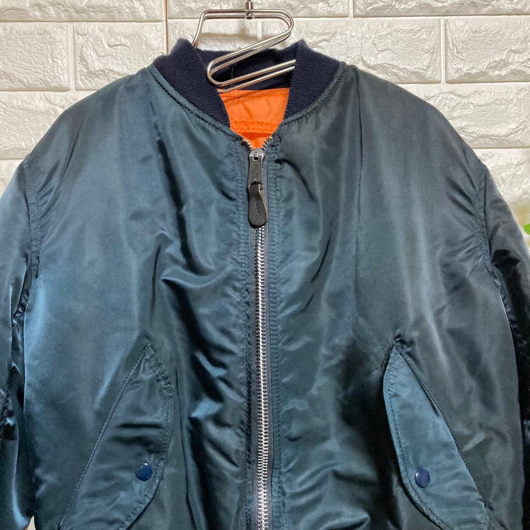 【アルファインダストリーズ】（M）MA1 フライトジャケット 米国製 ジップUP