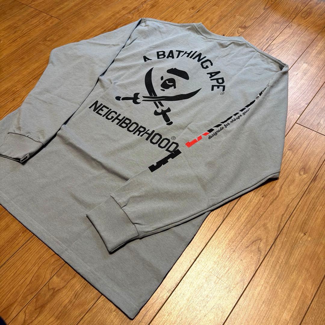 トップス A BATHING APE 25ss NEIGHBORHOOD L/S TEE