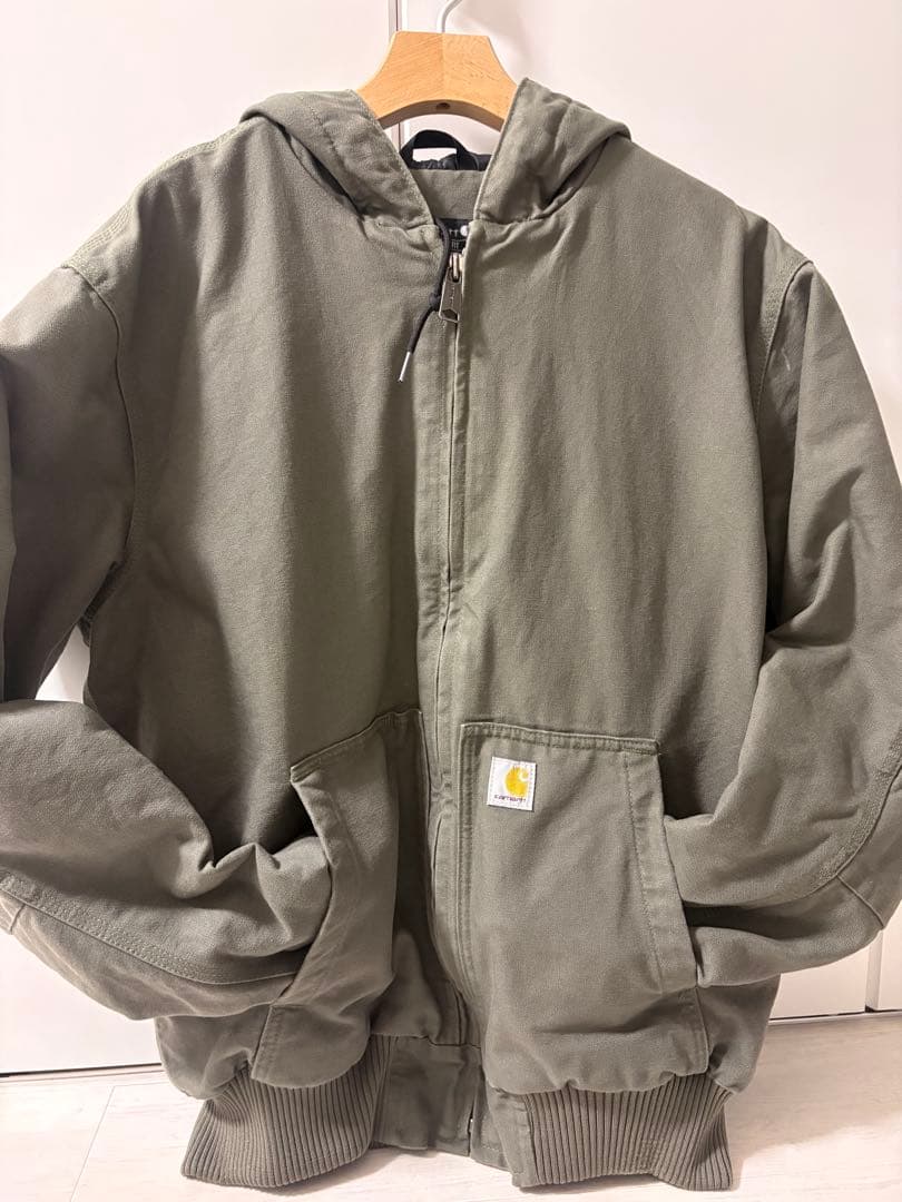 Carhartt J130-M アクティブジャケット L（美品）　カーキ