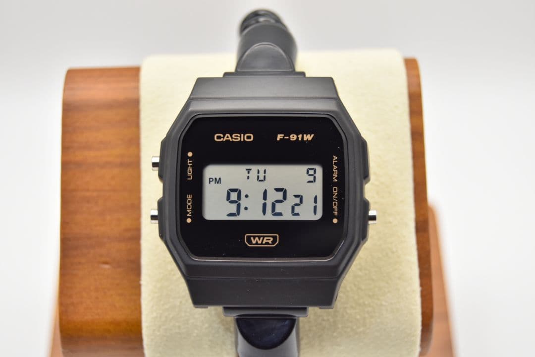 CASIO F-91WB ブラックサウナバンドカスタム