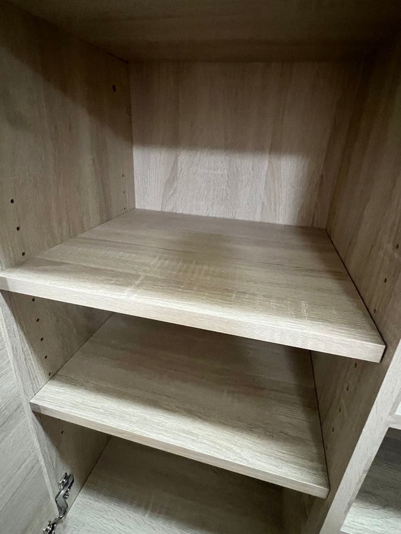 11/3処分【北欧シリーズ】キッチンカウンター　食器棚