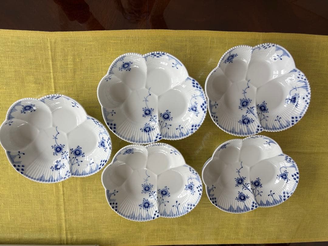 花柄の食器セット 5枚セット 約16 X19cm