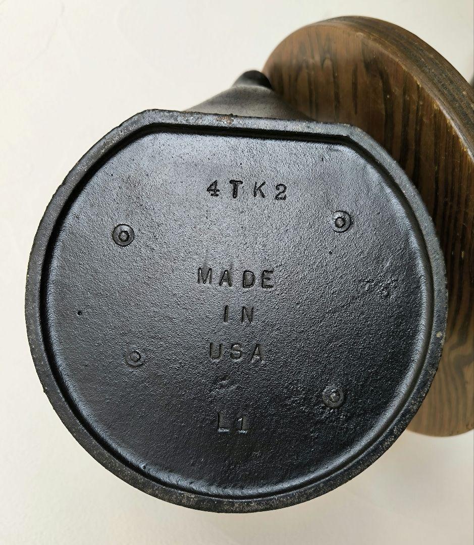 希少 ロッジ ティーケトル 4TK2 LODGE クロスワード ビンテージ