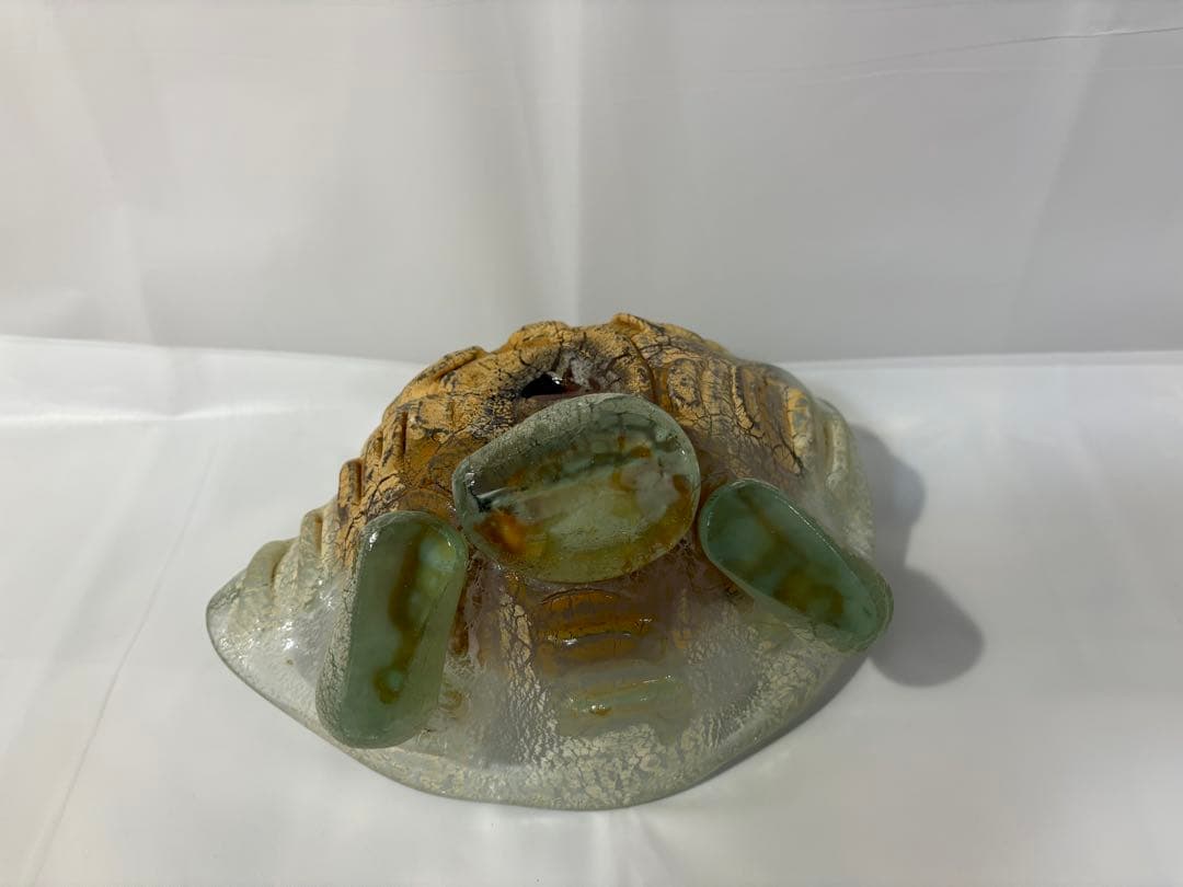 【稲嶺盛吉】琉球ガラス　皿（貝）②