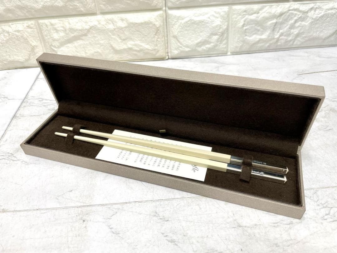 Christofle クリストフル 高級カトラリー 箸 3膳 *