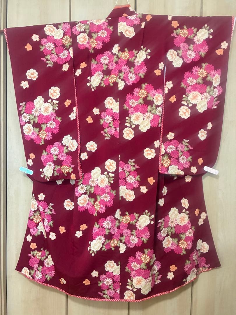 七五三 7歳 引き振袖　女の子 着物フルセット