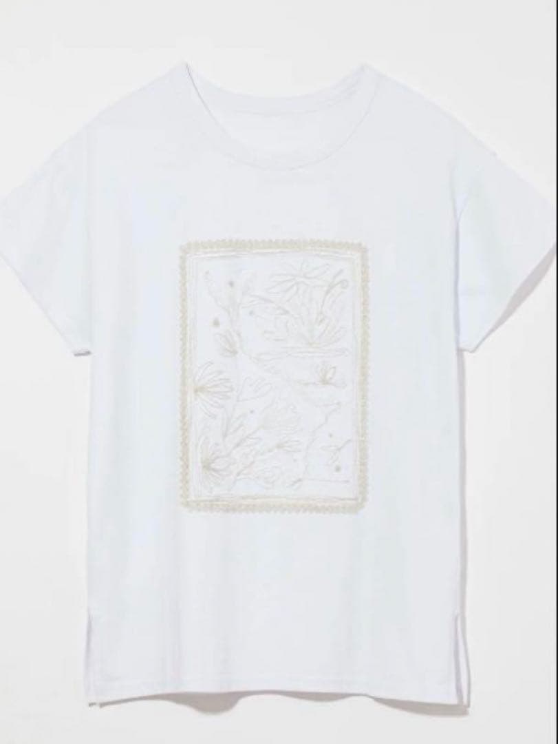 トップス eaphi EMBROIDERY SHORT SLEEVE SHIRTS