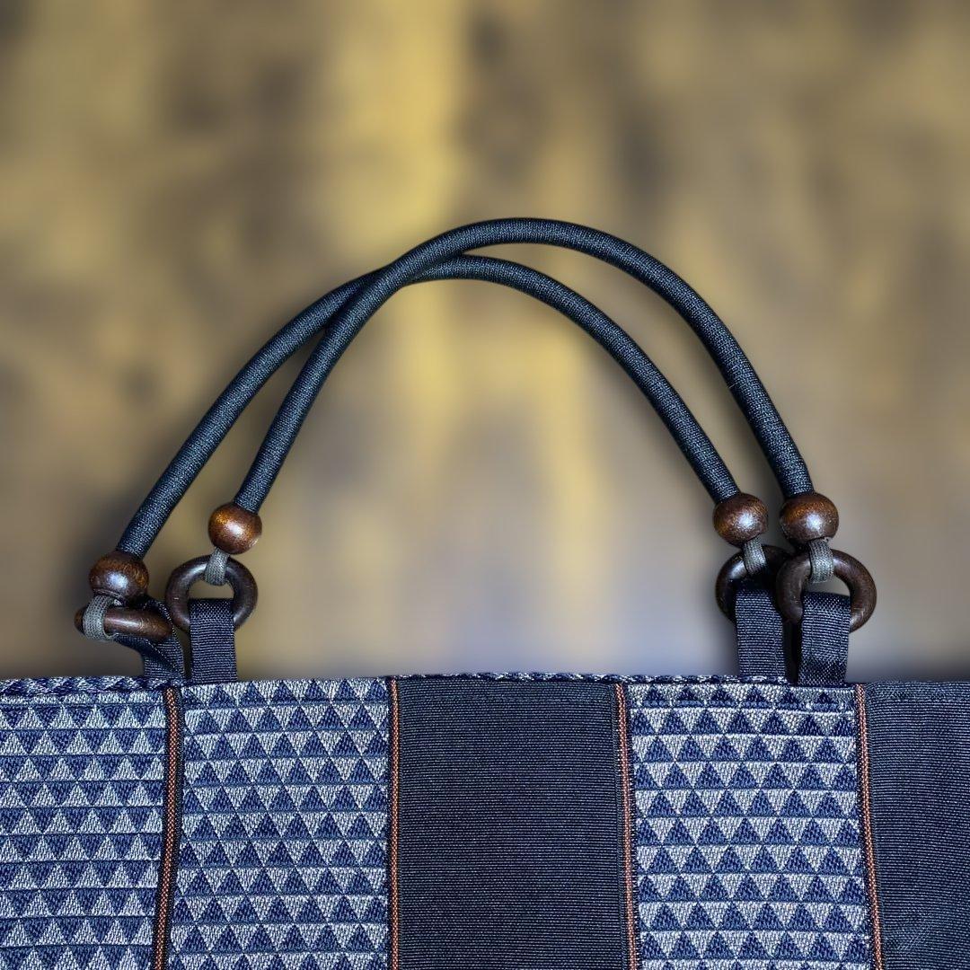 畳縁製 幾何学模様のトートバッグ