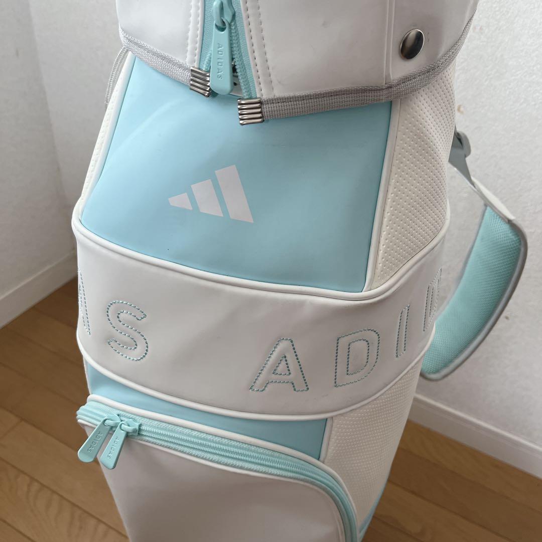 K102 adidas 軽量 スリーストライプ キャディバッグ