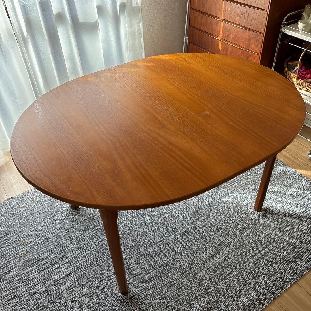 ヴィンテージ　エクステンションテーブル　北欧家具