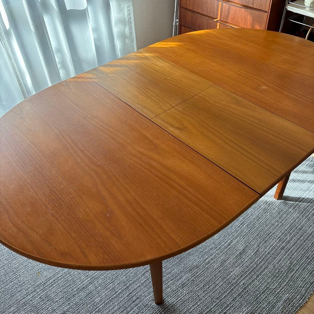 ヴィンテージ　エクステンションテーブル　北欧家具