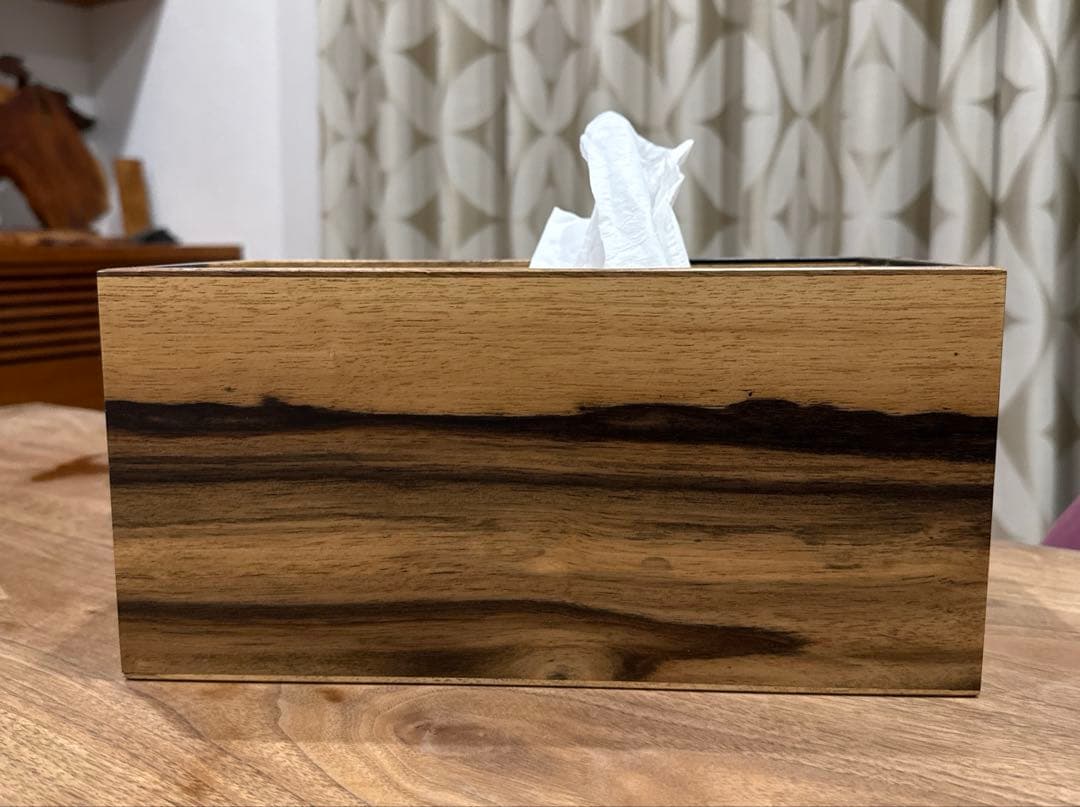 黒柿　ティッシュボックス