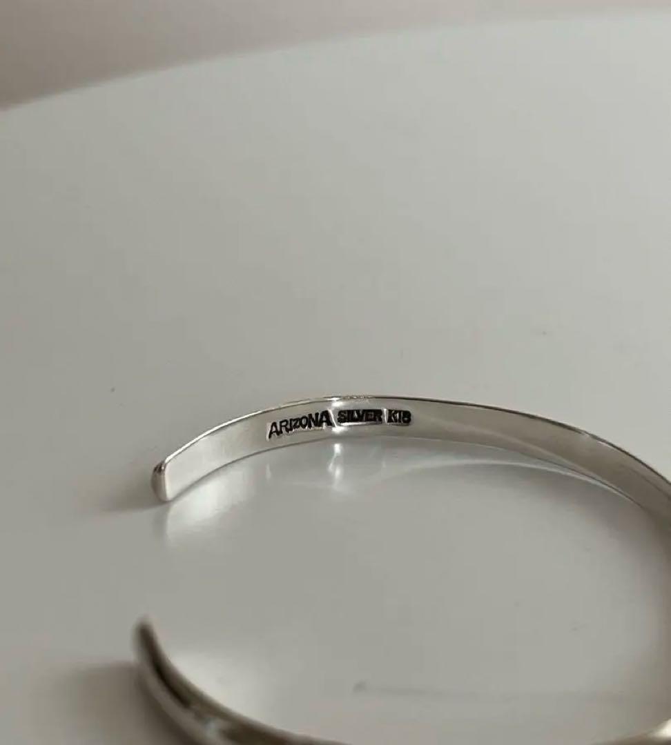 アリゾナフリーダム　シルバー バングル Arizona Silver K18