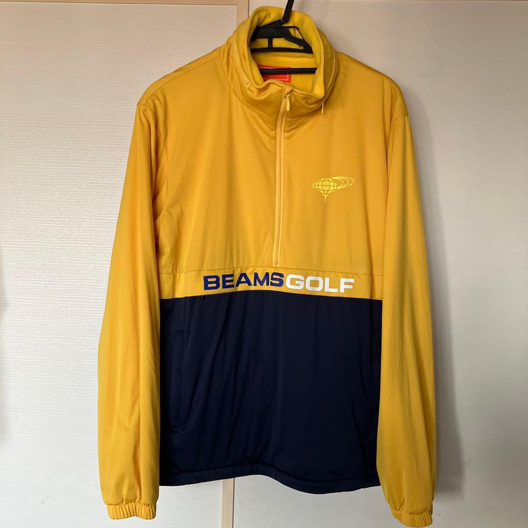 BEAMS GOLF ジャンパー Lサイズ イエロー/ネイビー