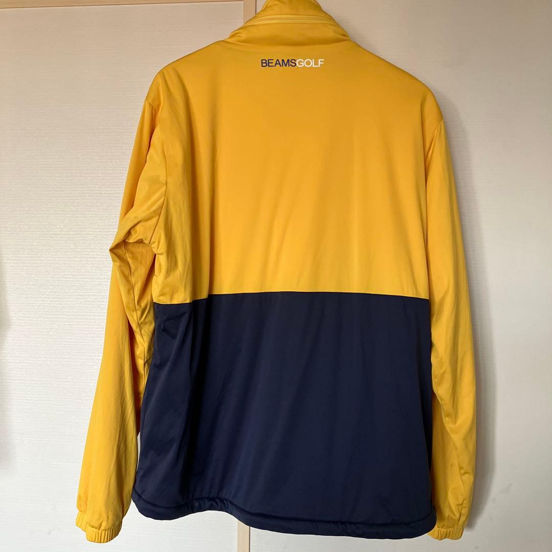 BEAMS GOLF ジャンパー Lサイズ イエロー/ネイビー