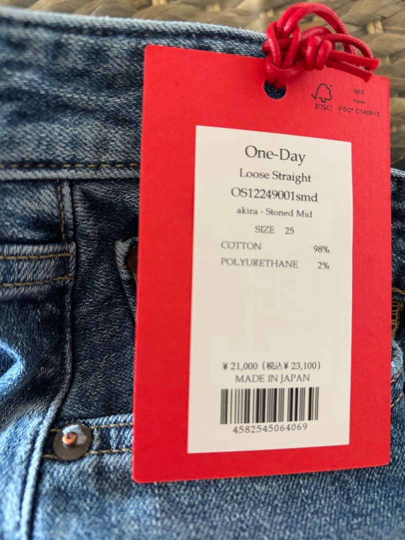 新品未使用タグ付き　デニム　レッドカード One-Day LONG LENGTH
