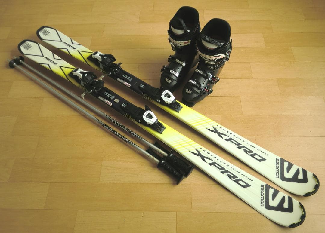 ■■送料無料■サロモン■メンズスキーセット■板162靴27-27.5■メンテ付■