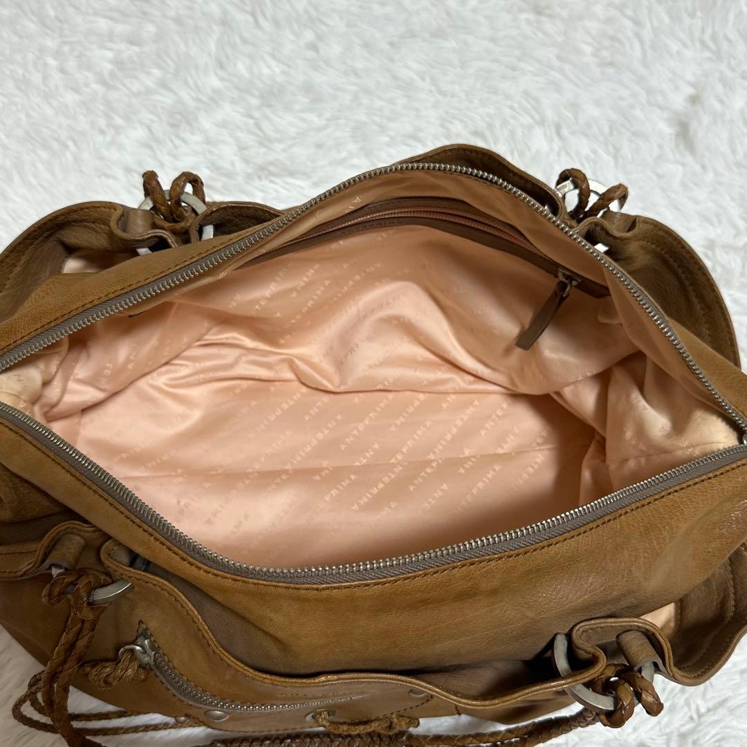 美品✨アンテプリマ チェルシー ボストン 大容量 A4 レザー