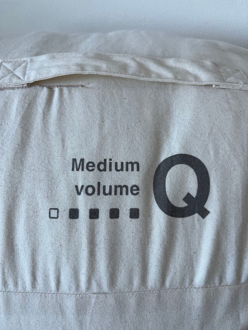 美品 グレー羽毛掛ふとん 一層式（立体キルトタイプ）／Ｑサイズ